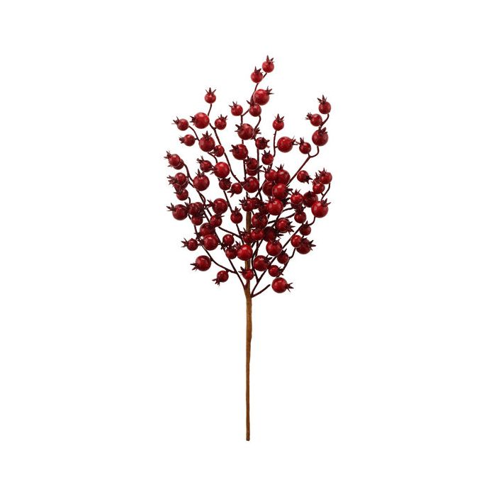 45cm Cranberry Spray Red