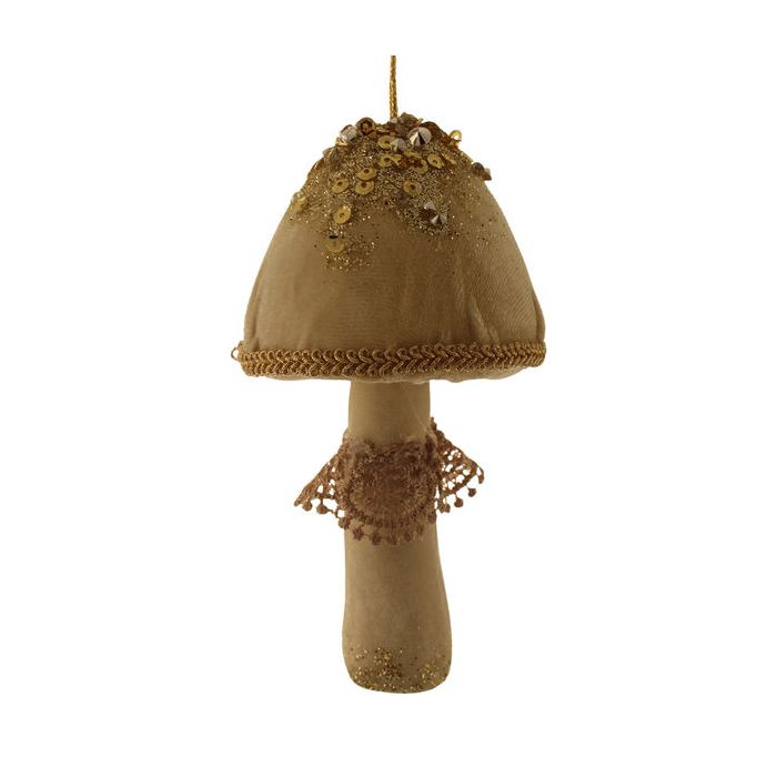 13cm Velvet Mushroom Cream