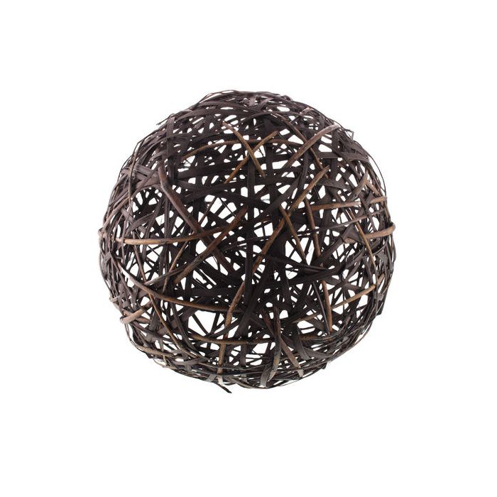 46cm Basketry Ball Dark Brown