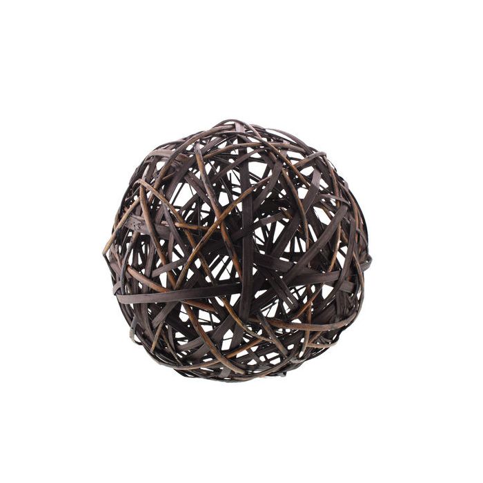 31cm Basketry Ball Dark Brown