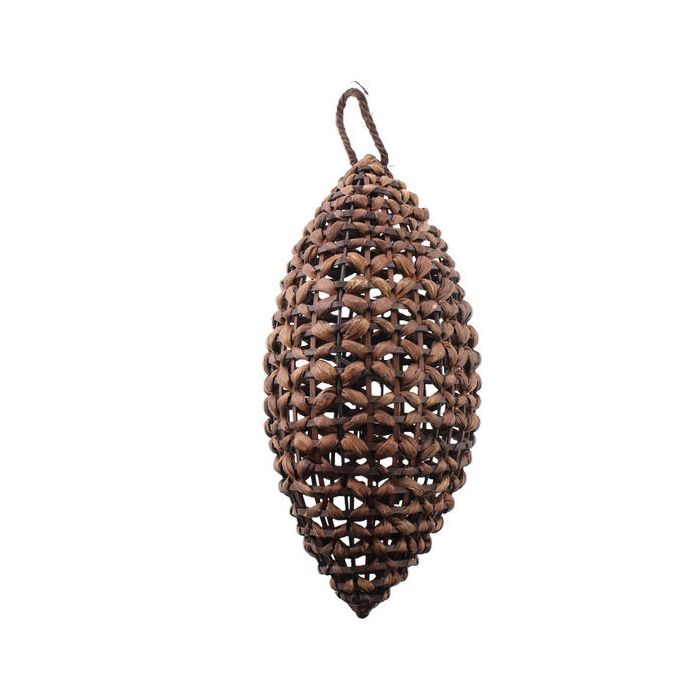 43cm Basketry Hanging Drop Dark Brown