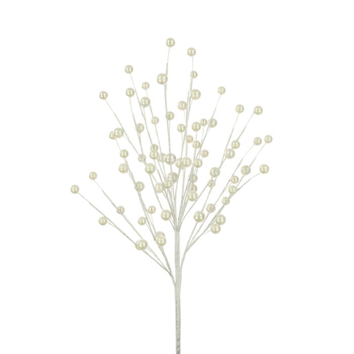 Classic Berry Bush Spray 47cm White