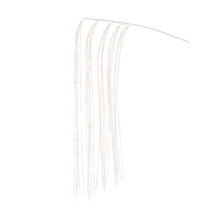 Sequin Sparkle Rain 110cm White