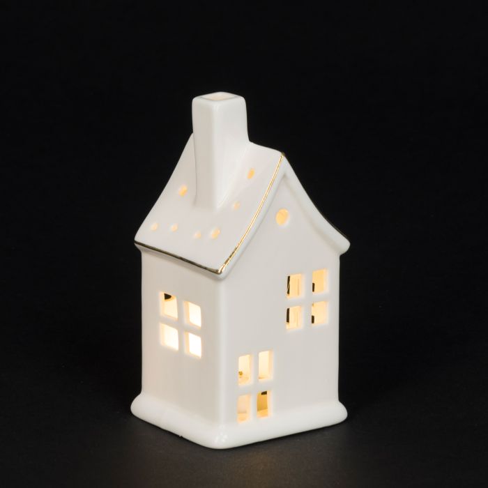 Porcelain LED House B/O 14cm