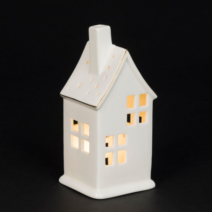 Porcelain LED House B/O 18cm