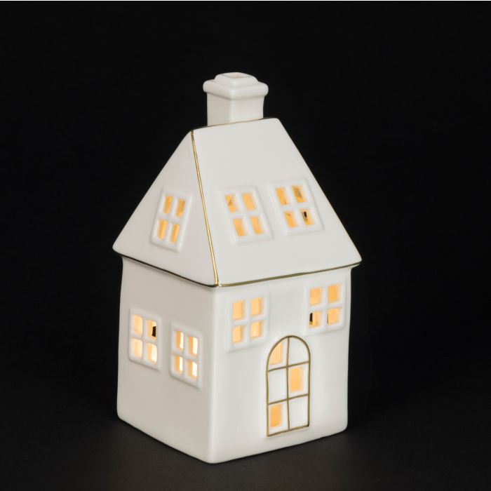 Porcelain LED House B/O 17cm