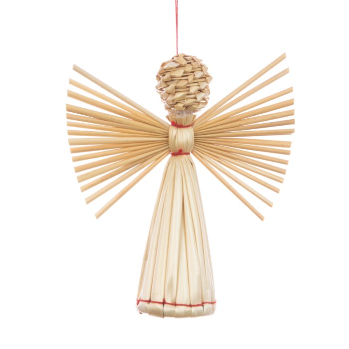 Rattan Straw Angel 13cm