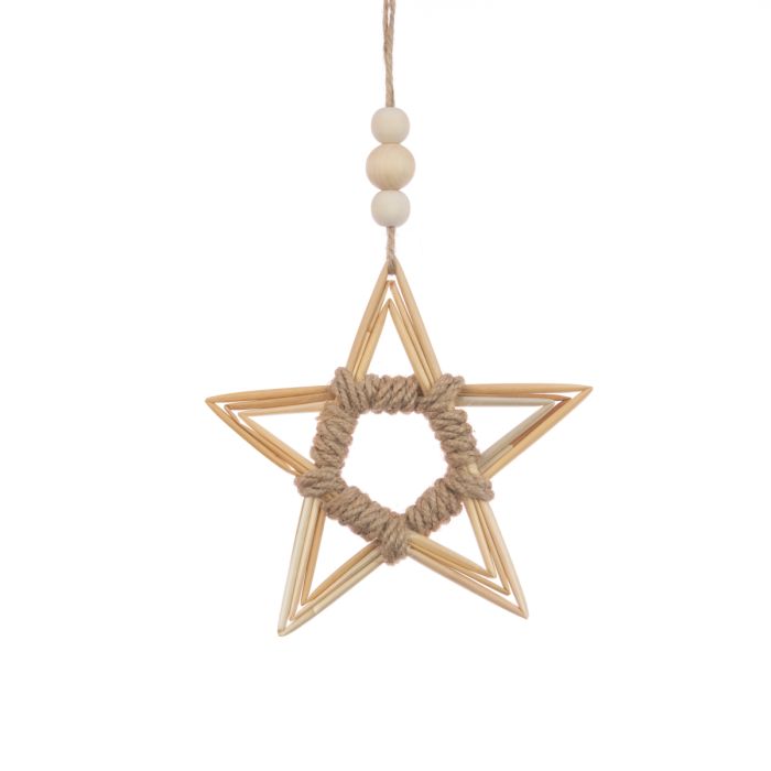 Rattan Straw Star 15cm