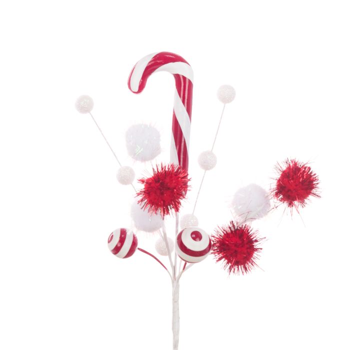 Candy Cane Pick 28cm