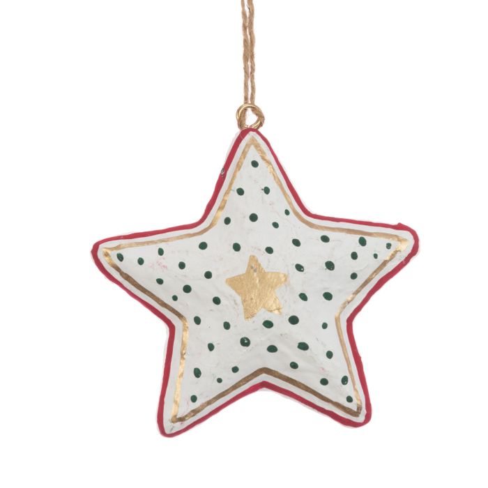 Papier Mache Star 10cm