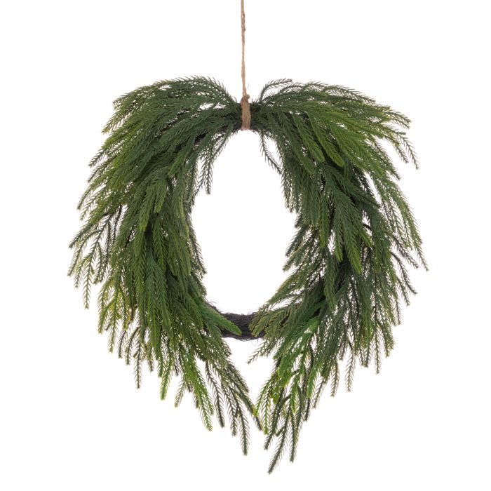 Waxed Pine Wreath 61cm 