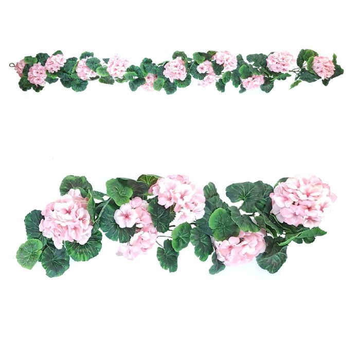 Artificial Geranium Garland 170cm Pink