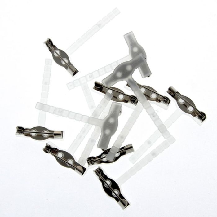 Corsage Clips - White x 50pcs
