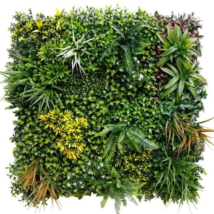 Plastic Foliage Tile - Green/Purple 1mtr x 1mtr