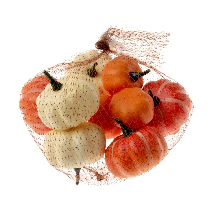 Assorted Pumpkins - Orange & Cream x 9