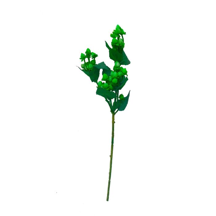 Artificial Hypericum Berry Branch - Green 48cm