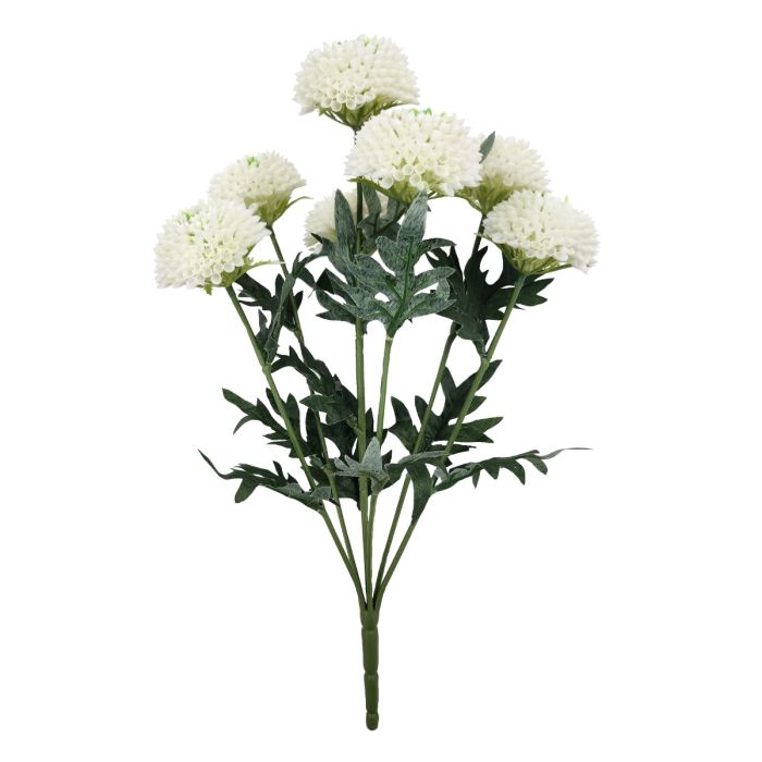 45cm Ball Chrysanthemum Bush Cream