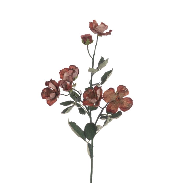 Eco Mini Rose Spray 69cm Brown