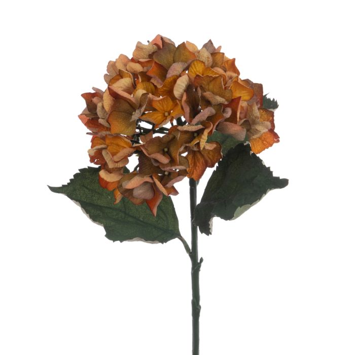 Eco Hydrangea Stem 60cm Yellow/Orange