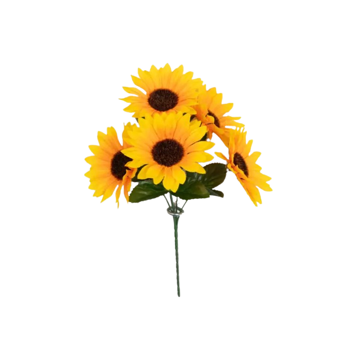 Sunflower Bush x 5 Heads 32cm