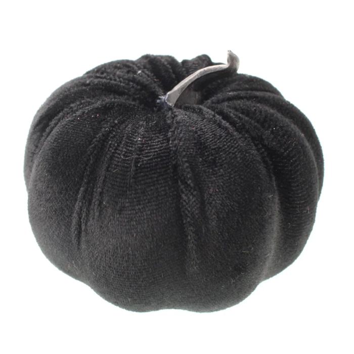 Velvet Pumpkin Black 8cm