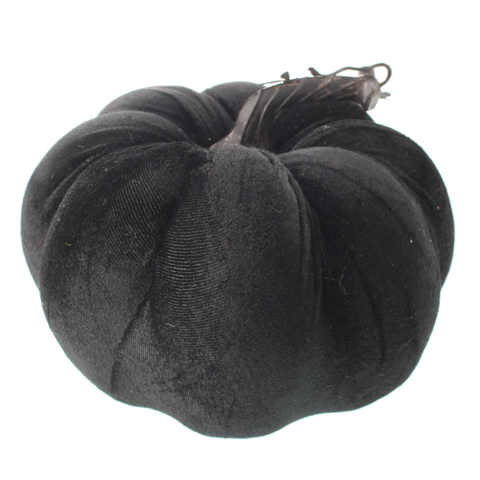 18cm Velvet Pumpkin Black