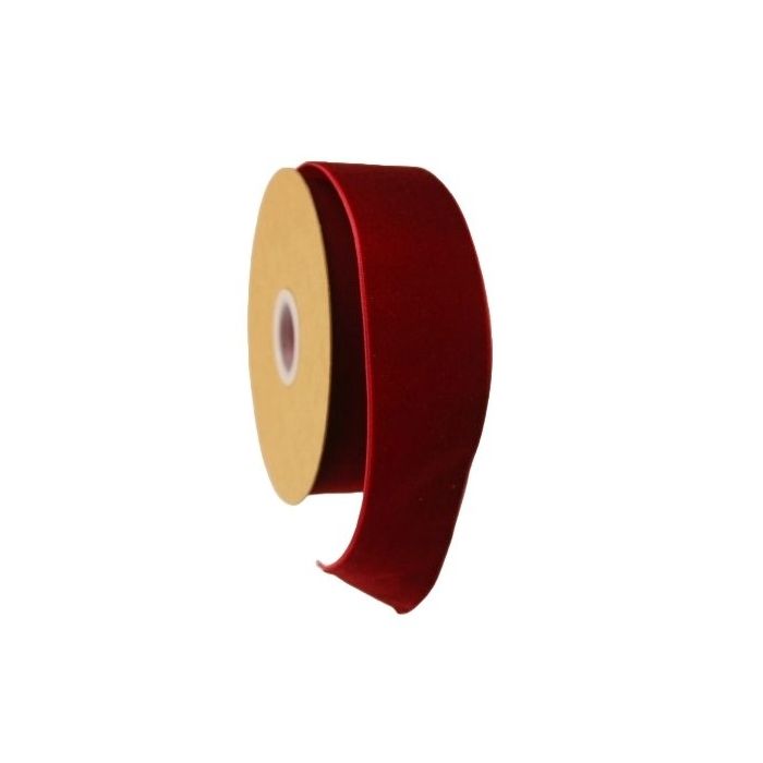 Velvet Ribbon 12mm x 10mtrs Burgundy