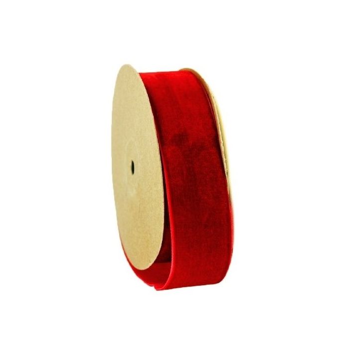 Velvet Ribbon 50mm x 10mtrs Red