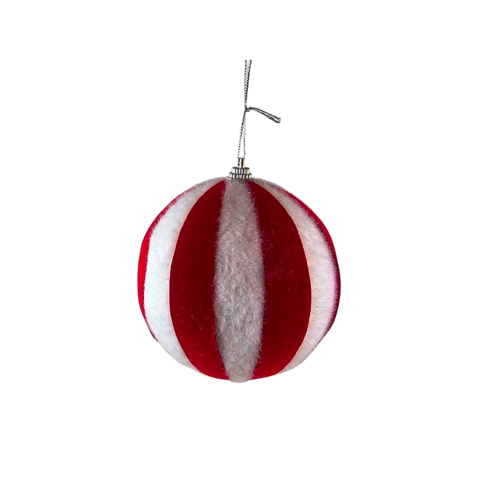 Candy Cane Christmas Baubles 10cm x 4