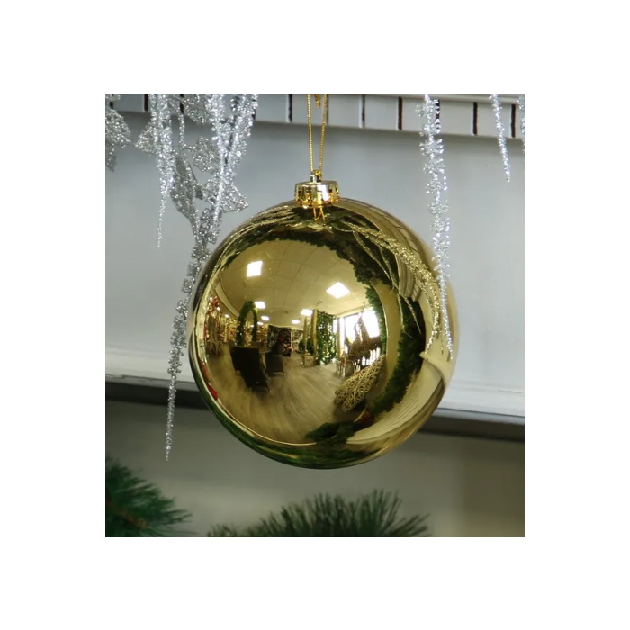 Gold Shatterproof Bauble (15cm) (x 1)