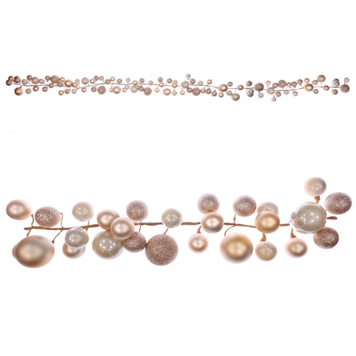Gold Bauble Garland 270cm