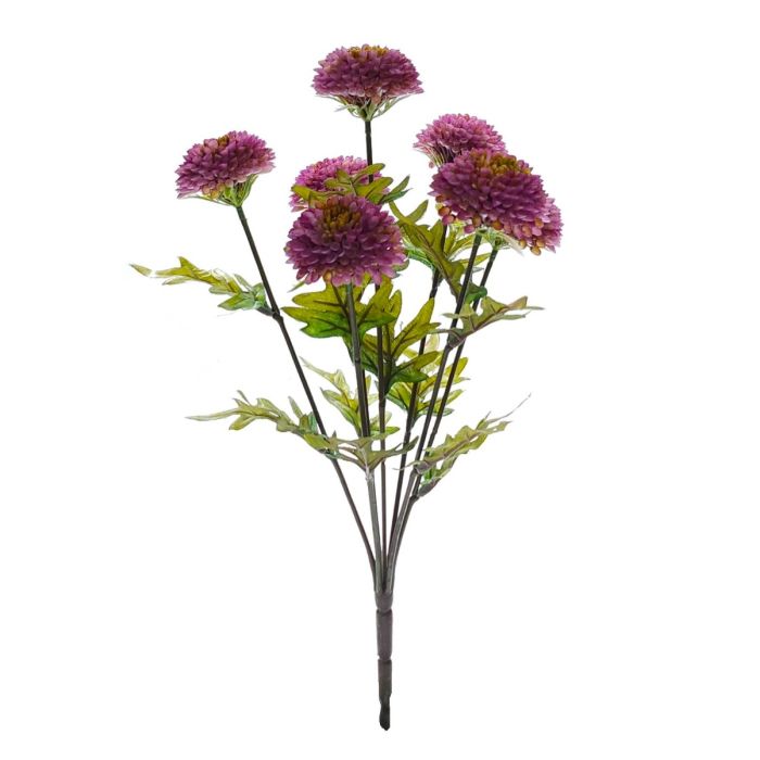 45cm Ball Chrysanthemum Bush Purple
