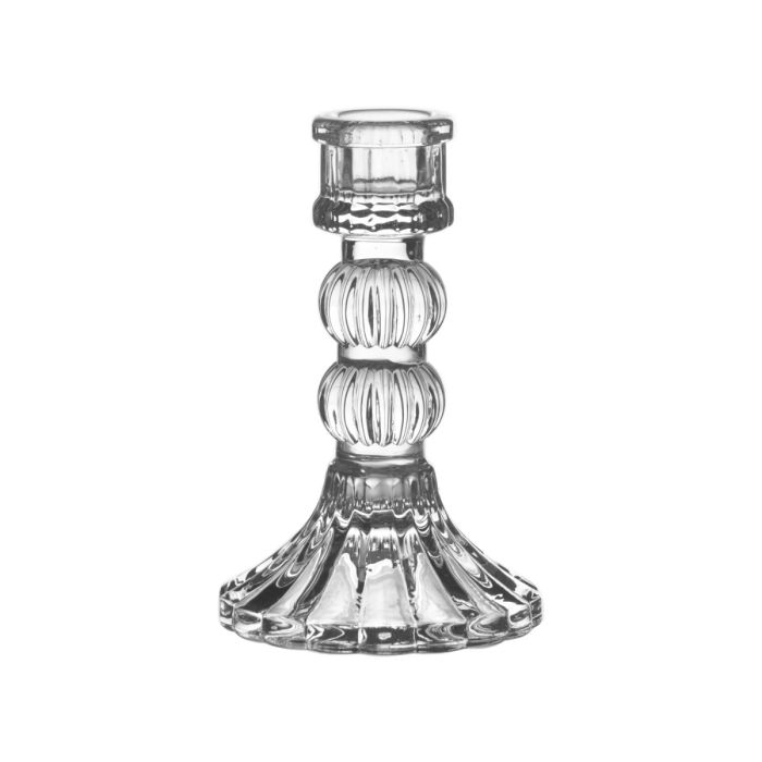 Anastasia Glass Candlestick 13cm