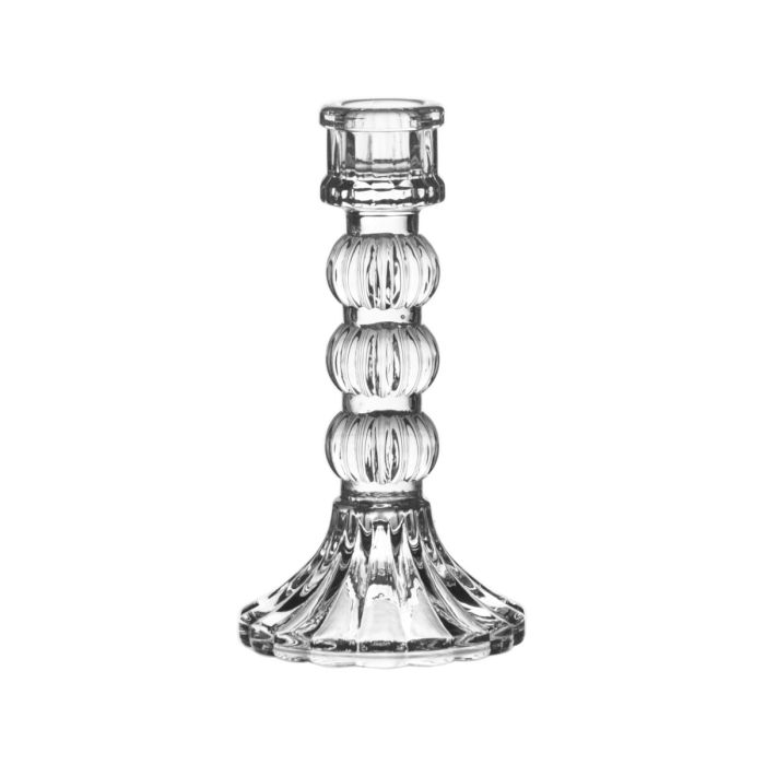 Anastasia Glass Candlestick 15cm