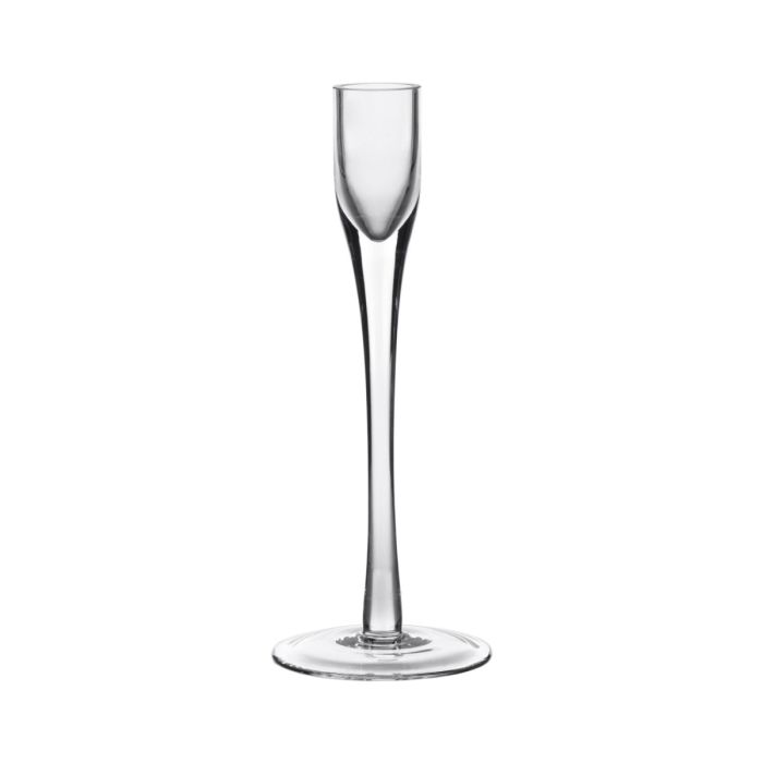 Glass Flute Candlestick 25cm