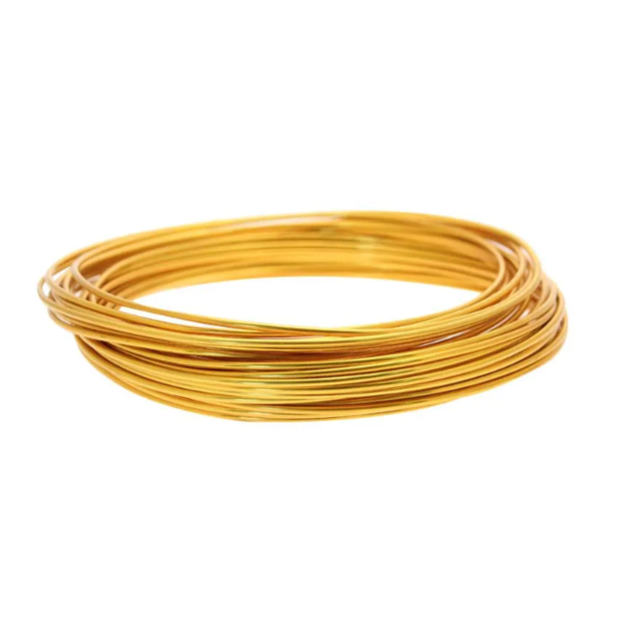 Aluminium Wire 100g x 2mm Gold (AP)