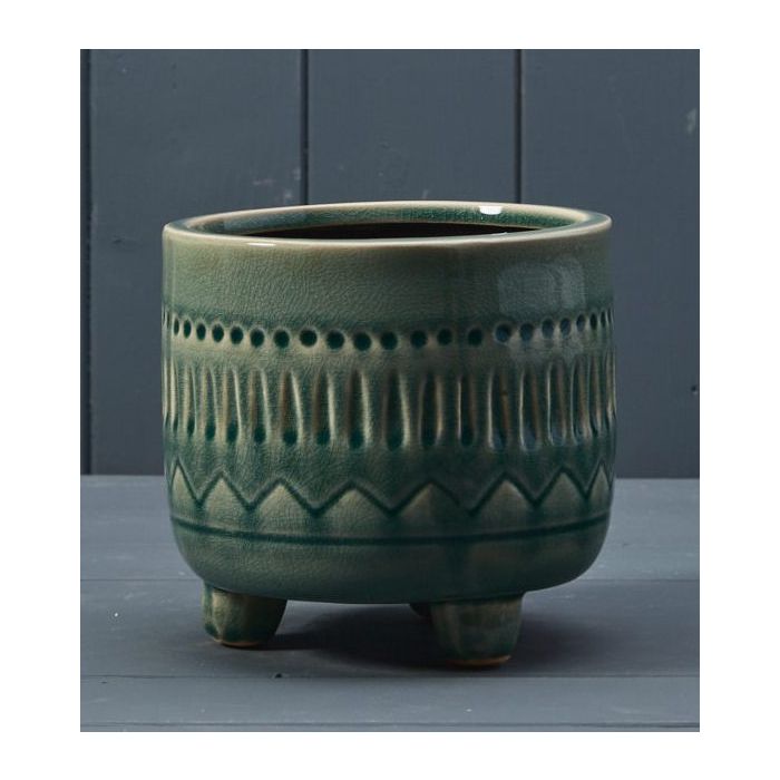 Green Ceramic Pot (14.5cm)