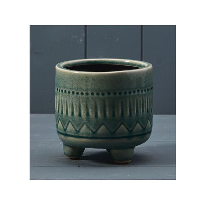 Green Ceramic Pot (12.5cm)