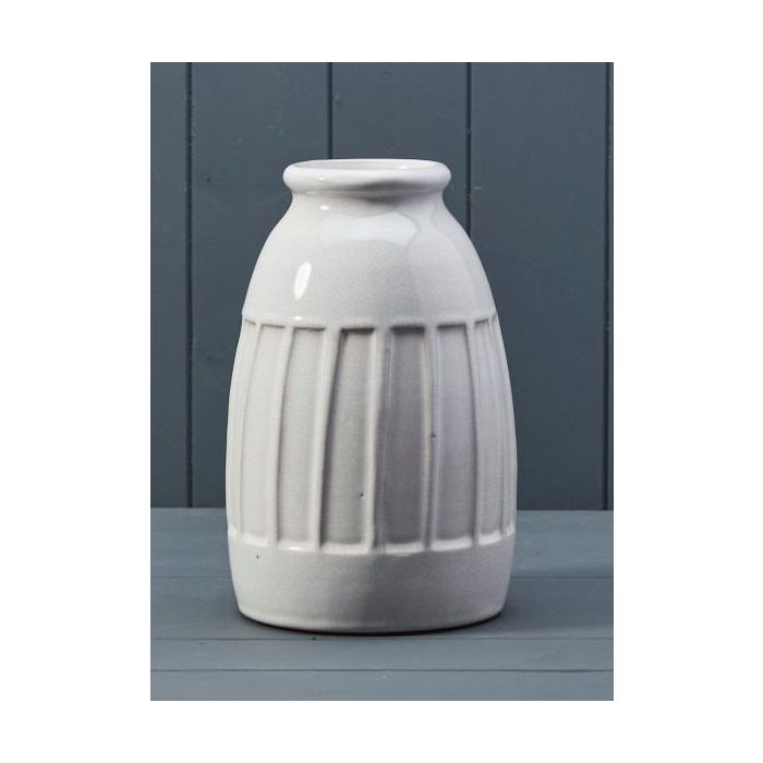 White Ceramic Vase (24.5cm)