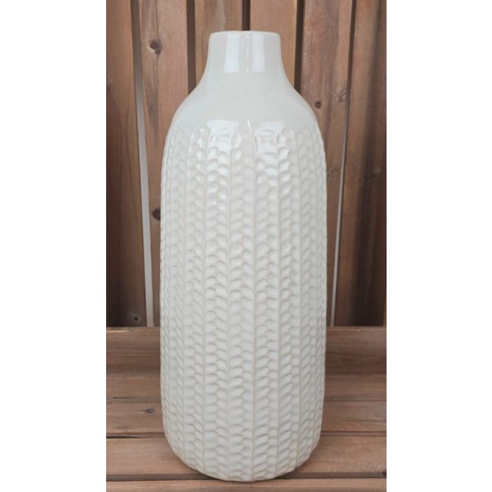 White Ceramic Vase (37.5cm)