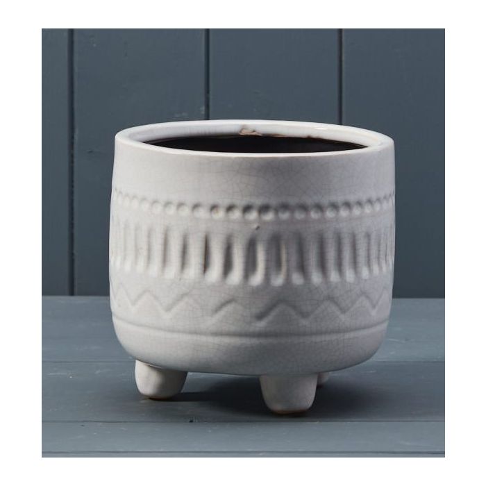 White Ceramic Pot (14.5cm)White Ceramic Pot (14.5cm)