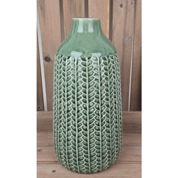 Green Ceramic Vase (28.5cm)