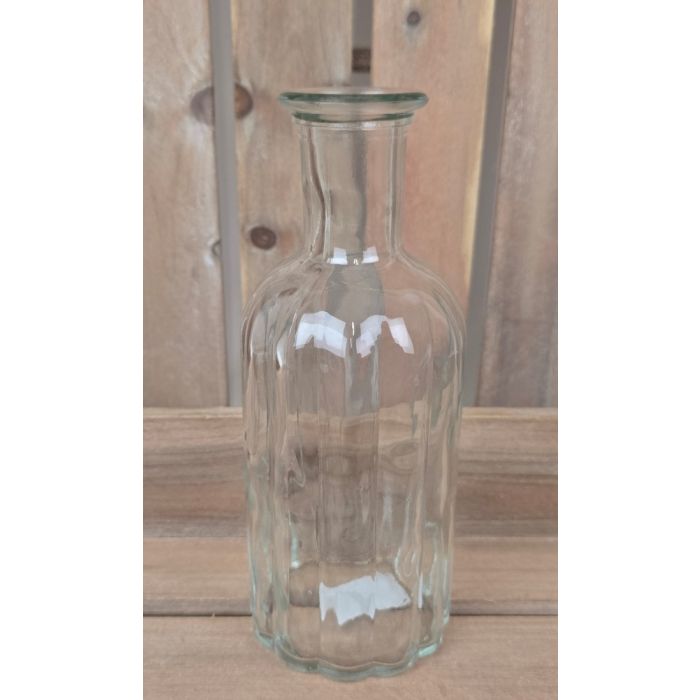 Clear Glass Bottle (19cm)