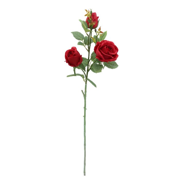 80cm Red Rosebud Stem