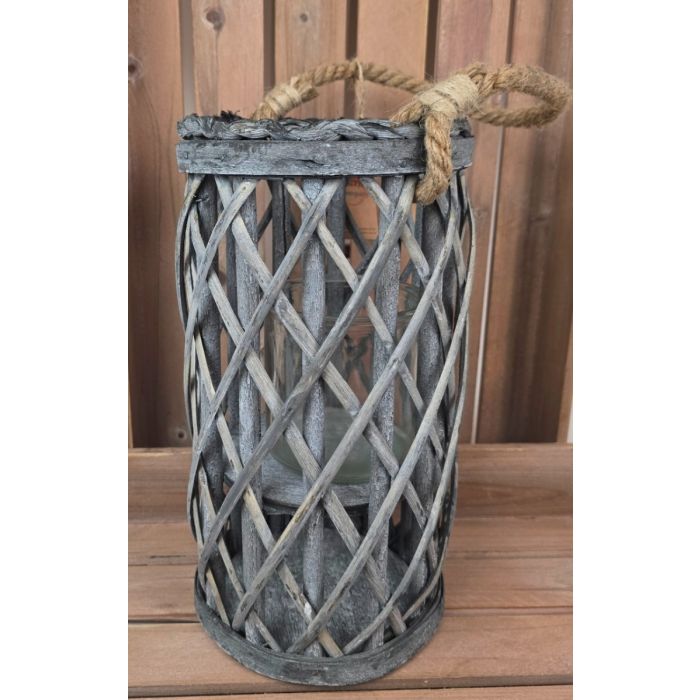 Grey Washed Lantern (30cm)