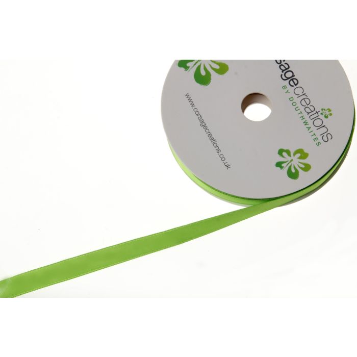 Double Face Satin 38mm x 20mtrs Lime Green