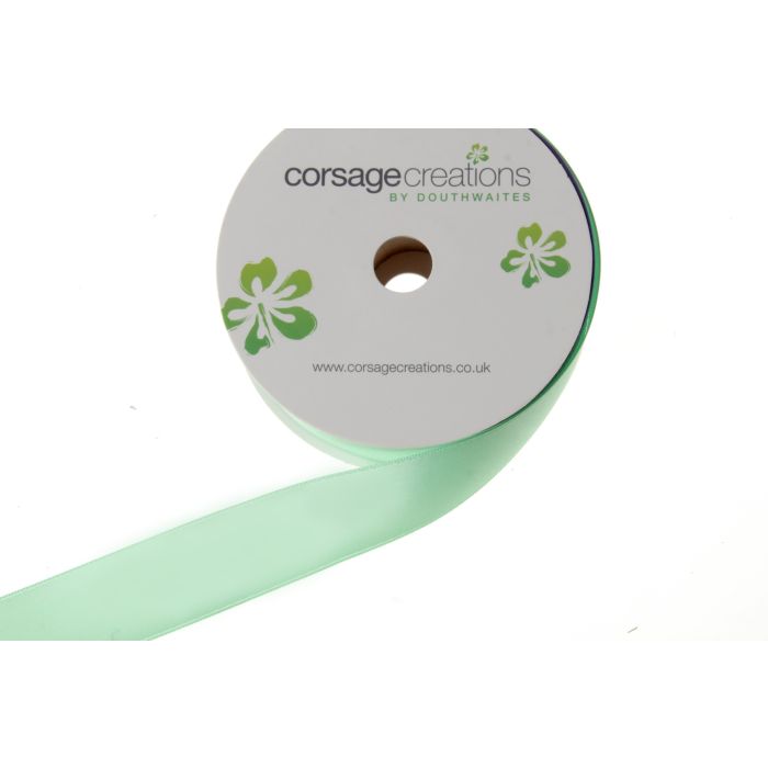 Double Face Satin 38mm x 20mtrs Mint Green