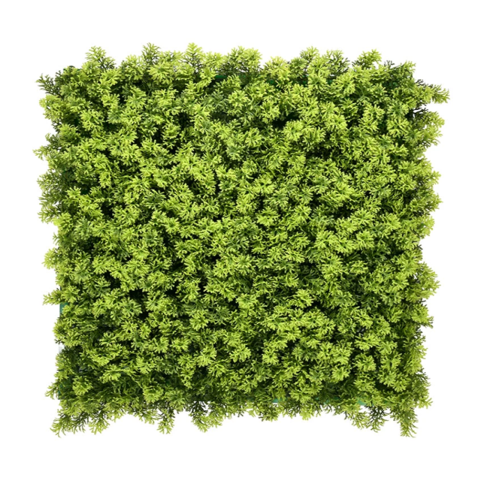 Plastic Artificial Mossed Tile - Green 1mtr x 1mtr