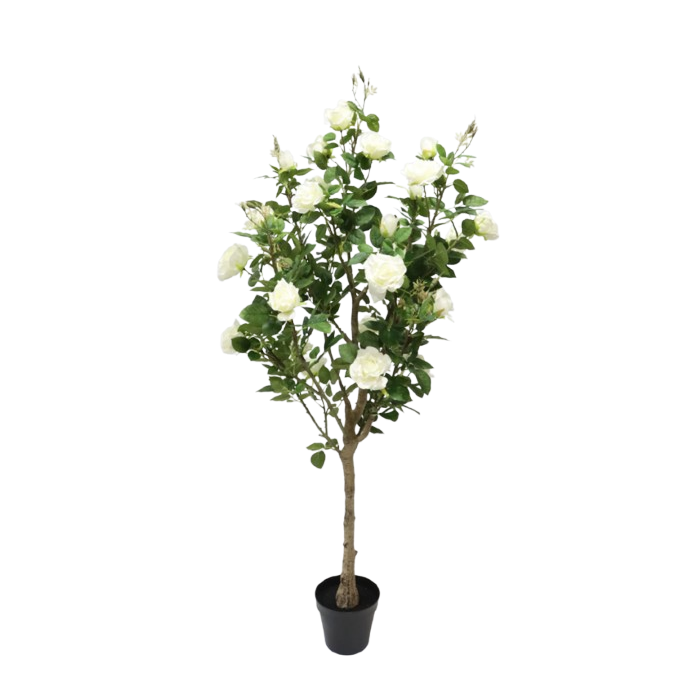 Artificial Rose Tree White/Green 182cm