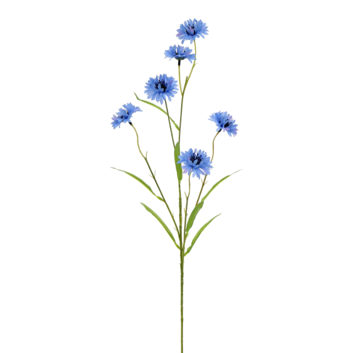 Artificial Cornflower Spray Light Blue